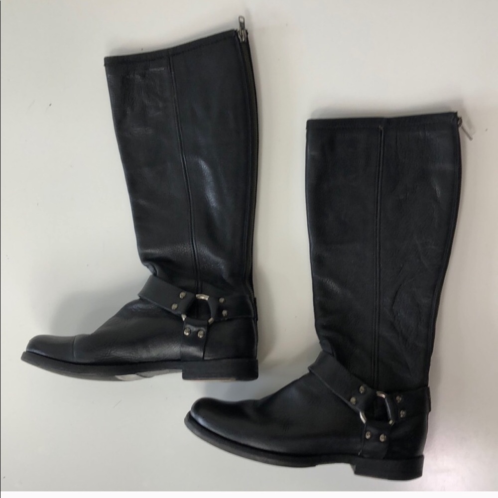 ISO Black FRYE Phillip Harness Boots